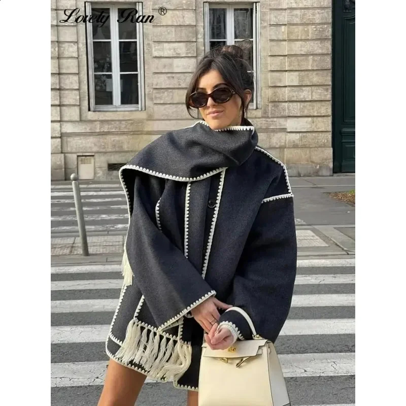 Womens autumn and winter jackets loose long sleeved single chest jackets womens fashion competition all warm womens jackets 240902