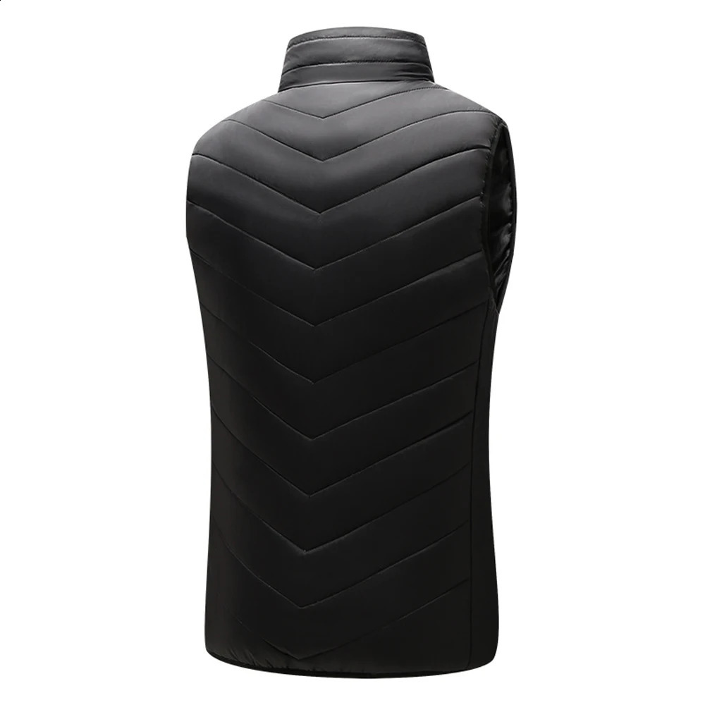 Veste de gilet à 15 zones pour hommes Hiver Veste de taille électrique adaptée à la randonnée sportive S-6XL Niveau 3 Chauffage 240903