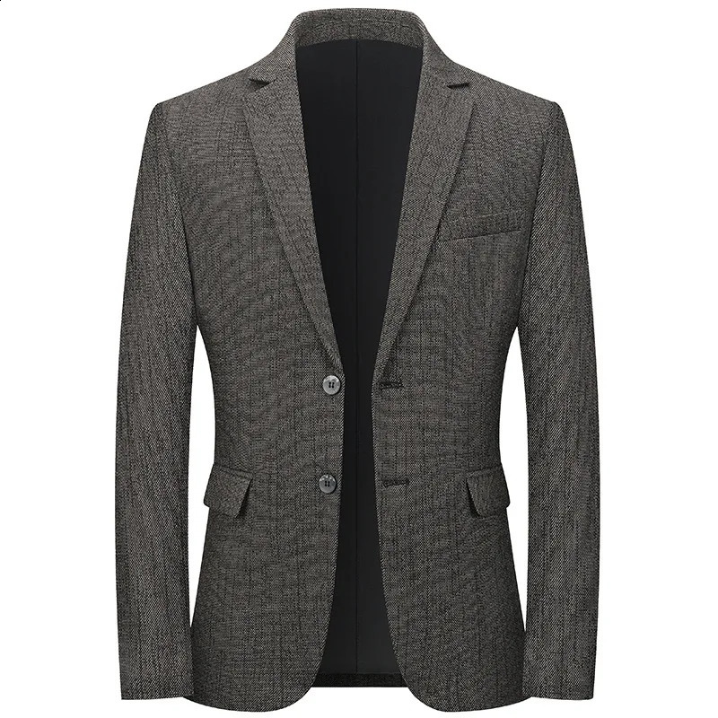 Suits for Men in Spring and Autumn Middle-aged Business and Leisure Suits Mens Slim Fit Singles Mens Dads Outerwear Tops 240902