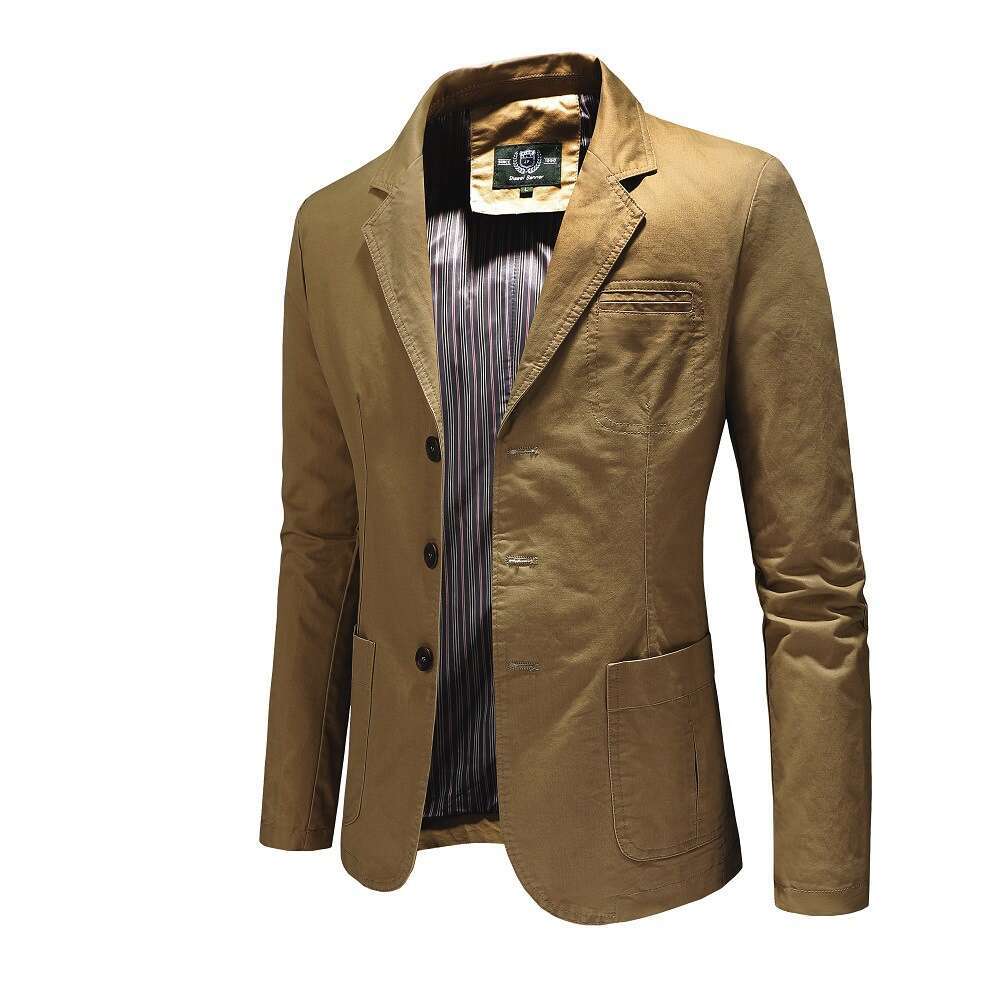 Bestseller New Business Leisure Suits For Men In Spring And Autumn, Jackets, Pure Cotton Tops, Casual Men's Clothing 8 Ddmylion