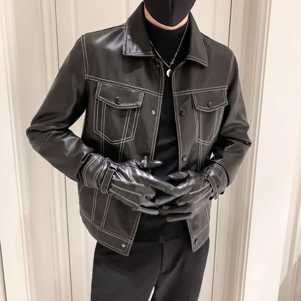 Bestseller Mens Jacket Stylish Pockets Motorcycle Leather Jackets Coat Plus Size Korean Designer 8 Ddmylion