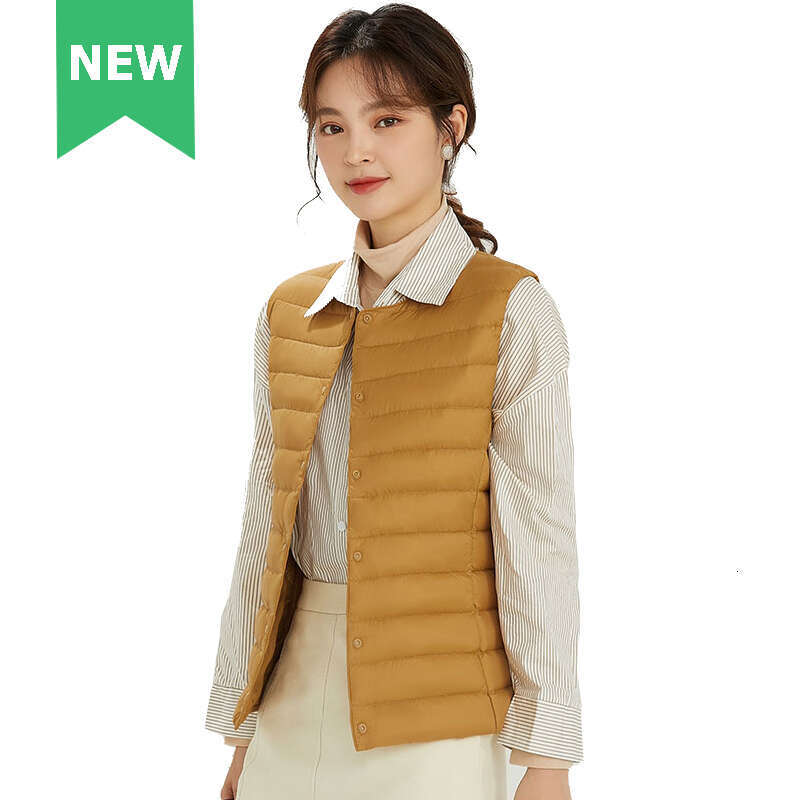 Bestseller Spring Autumn Women Ultra Light 90% White Duck Down Vest Warm Winter Slim Waistcoat Under Parka Female Er Portable Outwear 8 Ddmylion