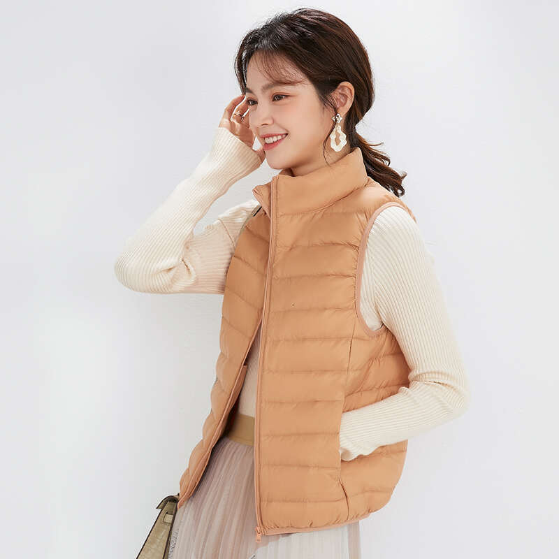 Bestseller Women 90% White Duck Down Soft Matte Fabric Ultra Light Vest Portable Sleeveless Jacket Autumn Winter Coat High Quality Ddmylion