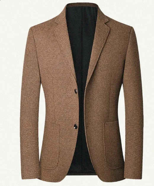 spring and autumn leisure suit middle-aged men business gentleman style free ironing is not easy to wrinkle blazer men 240902