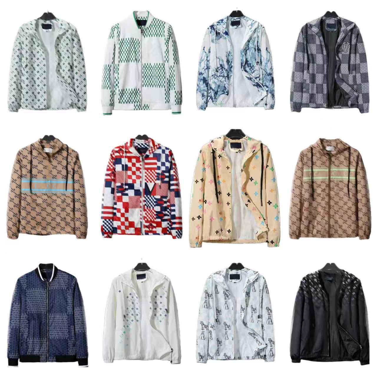 24SS Multi Style Classic Plaid mens hooded jacket Designer jacket men Fashion Casual windbreaker Spring Summer coat Size M--XXXL