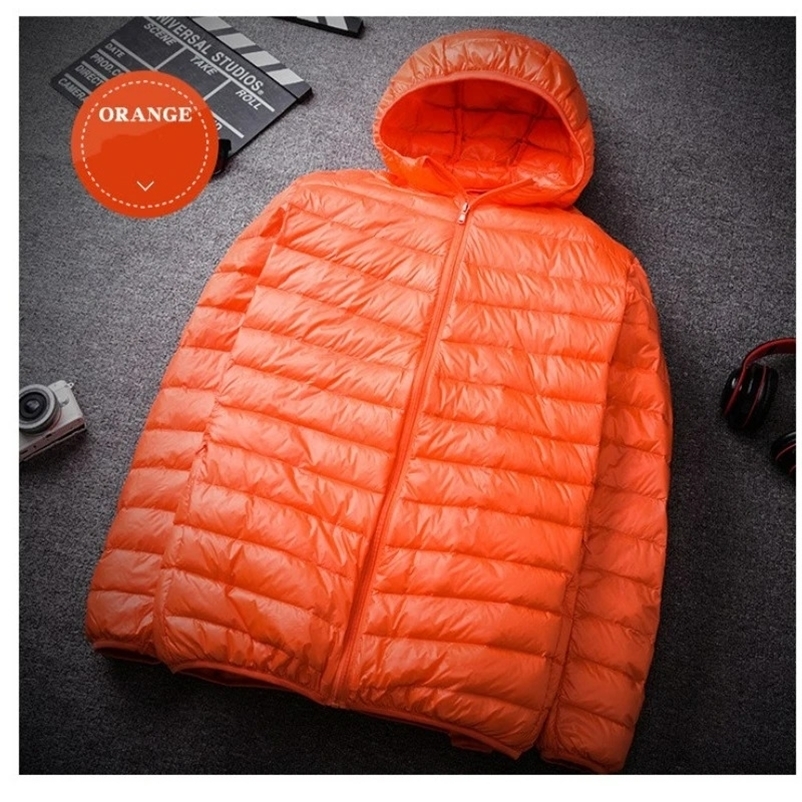 ly arrived mens fashion hoodie inflatable jacket white duck down casual mens down jacket to keep warm in autumn and winter 240902 ww