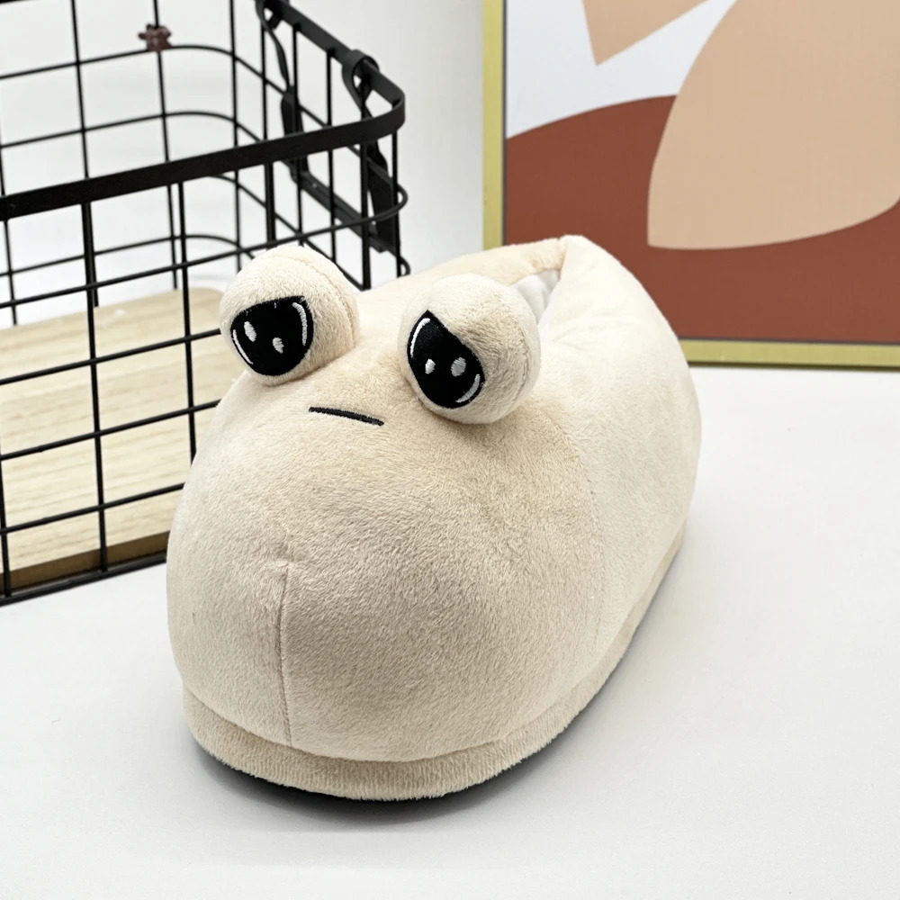Pou Cartoon and Anime Personnages Slider en peluche neutre doux et confortable.Achetez une paire de chaussures en cadeau d'anniversaire 240903