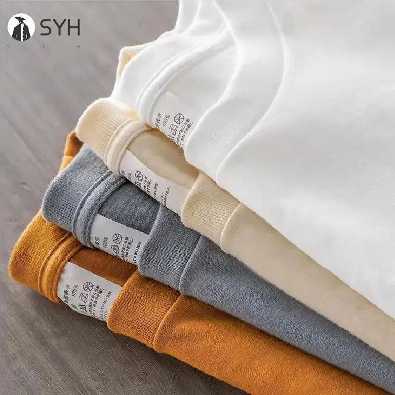 12 Color Oversized Heavyweight T Shirt for Men Summer Short Sleeve Tee 100 Cotton Plain Top Casual Mens Clothing 240902