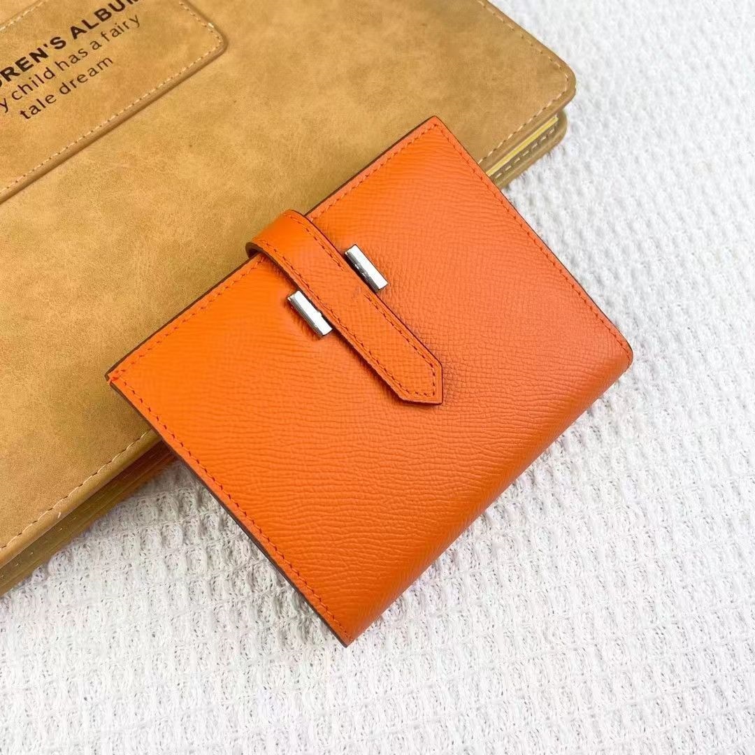 Designer Bag Genuine Leather Luxury clutch small wallet Card Holder Crossbody tote bags brand Bag womans mans Cowhide orange color bags High quality