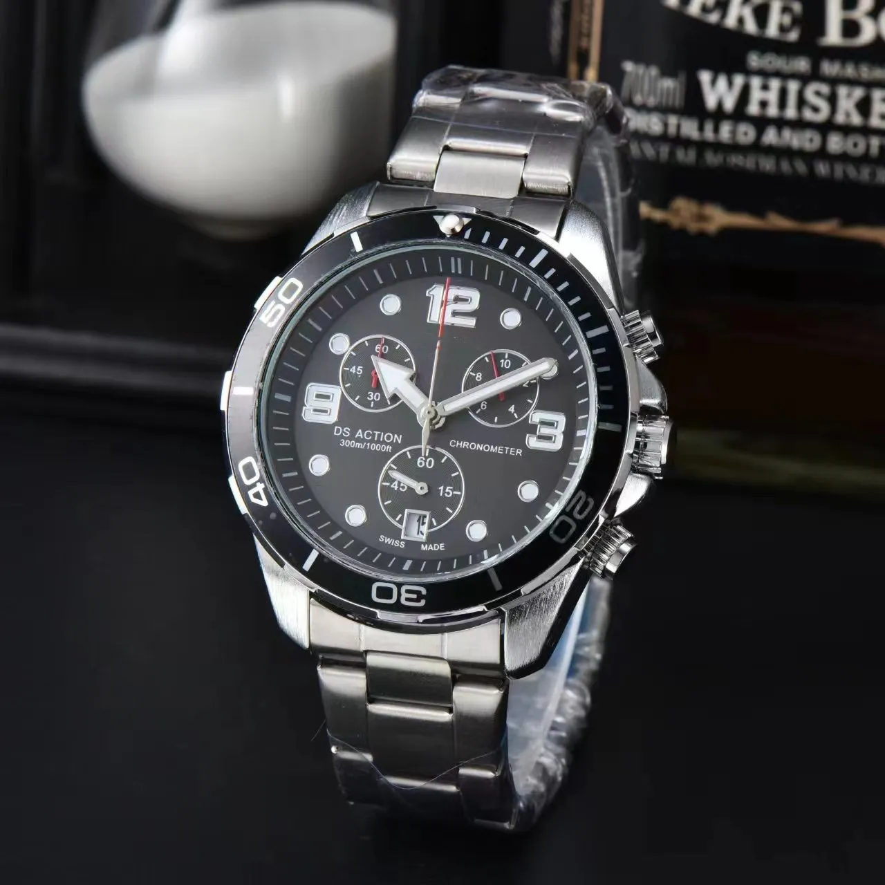 Men's Designer watch Automatic quartz sports waterproof designer watch stainless steel band original brand business leisure watch