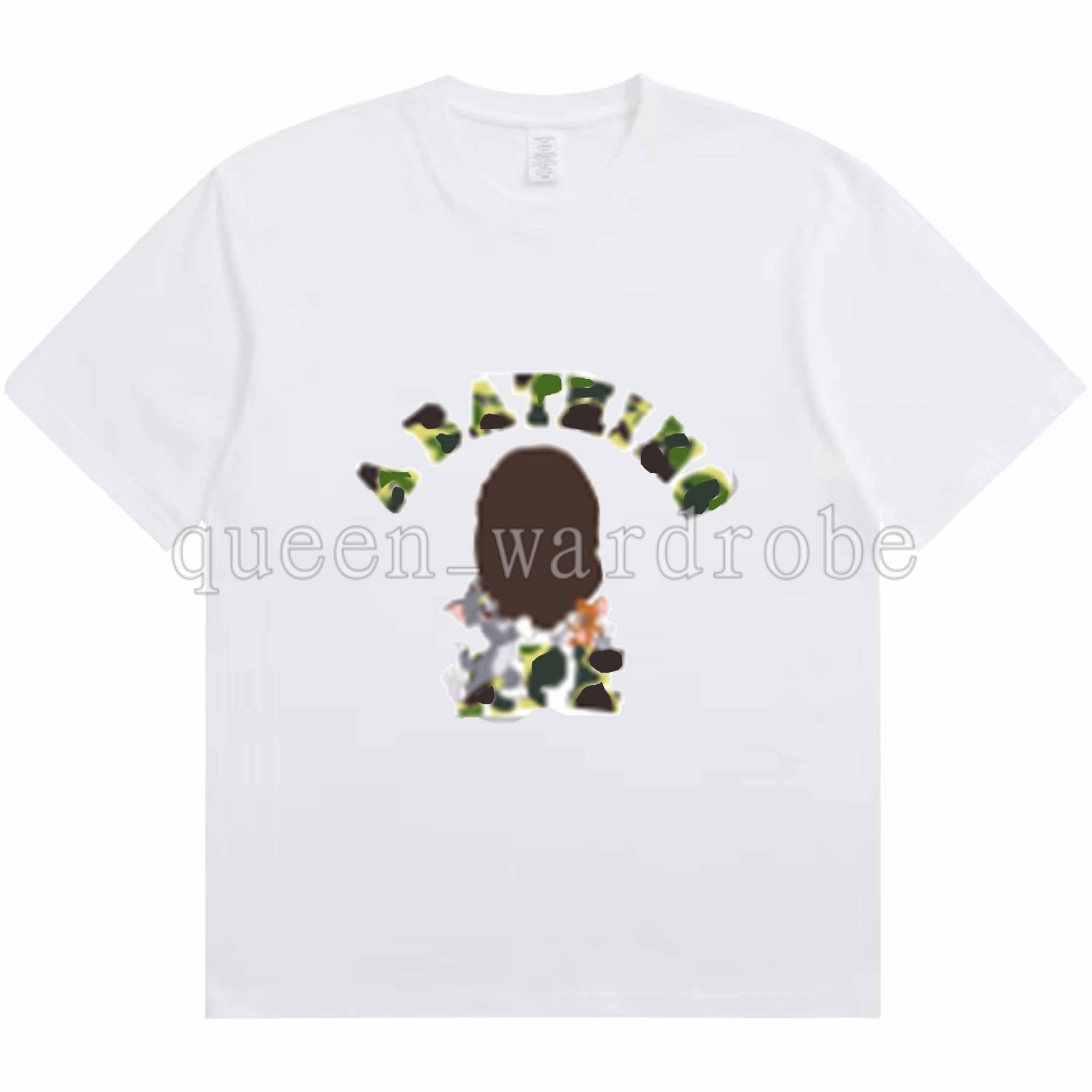 T Shirts paul and shark mens designer t shirt shirts clothes designer shirt women 100% cotton Loose summer shark monkey high street lettering pri