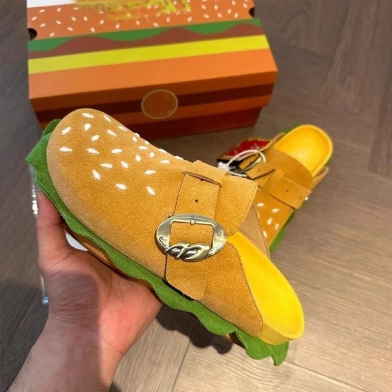 2025 New Summer Baotou Half Slippers Women Wear Fashionable and Comfortable Soft Leather Buckle Flat Woma Shoes atos d28e
