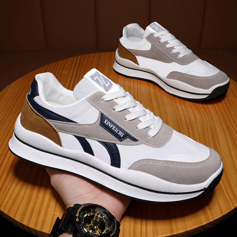 Men 2025 Spring Causal Light Fashion Sneakers Man Automne Nouvelle lacet-up Mesh extérieur chaussures de course respirant atos 1878