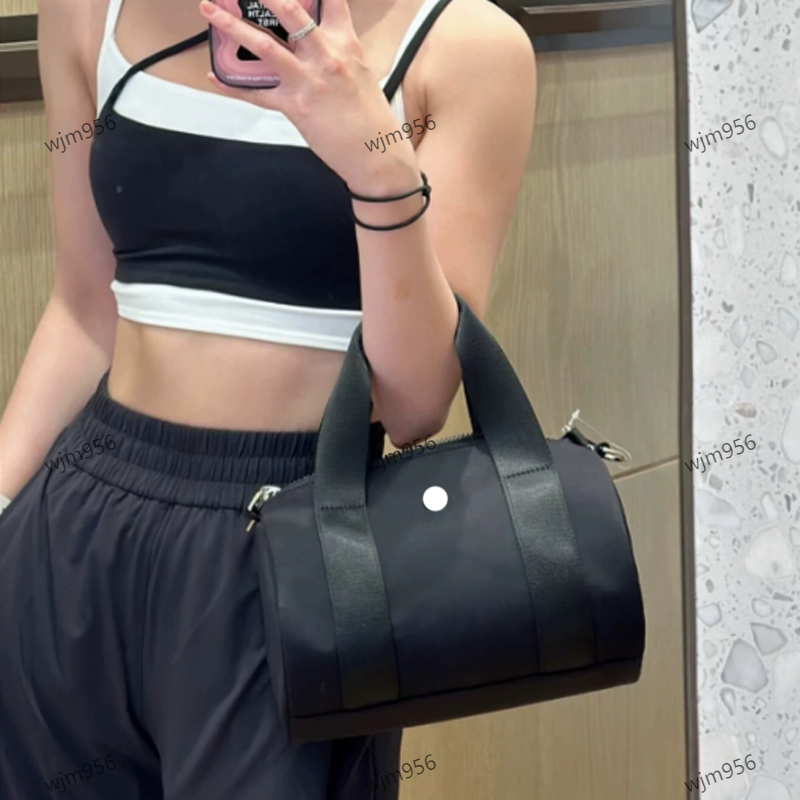 5L Knitted Nylon Bucket Crossbody Bag Cylinder Bag Casual Portable Handbag Pillow Head bag women backpack yoga bag the rowe bag-image-1017321183