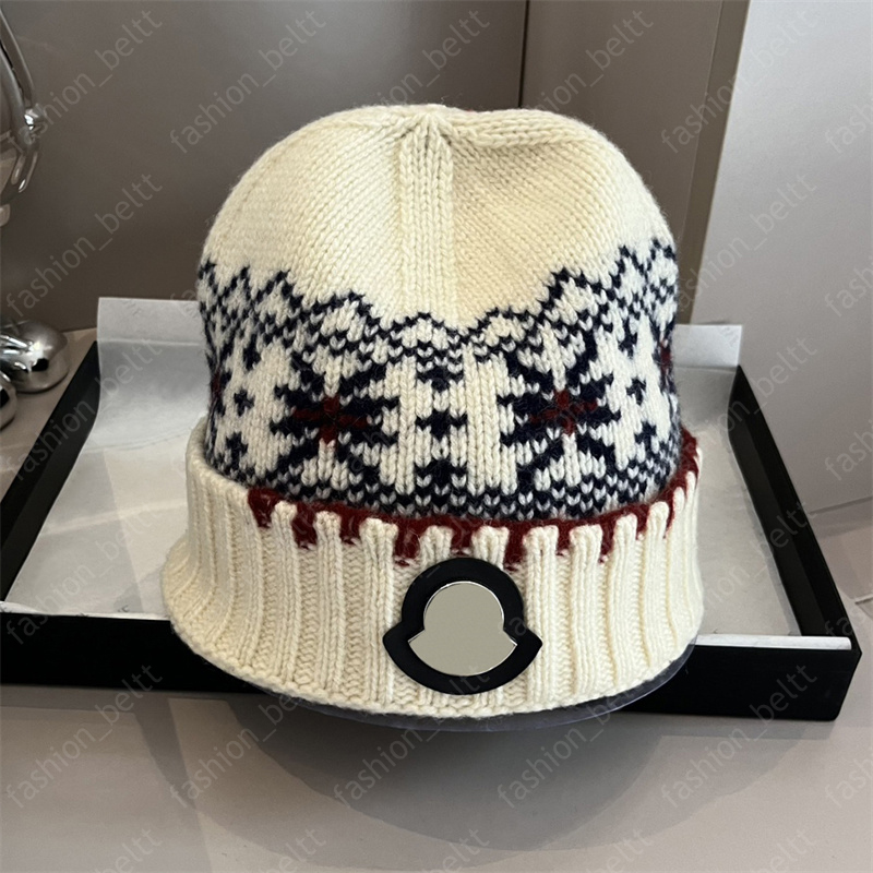 Winter knitted beanie designer cap men skull outdoor womens hat 100% wool luxury beanies red grey white keep warm