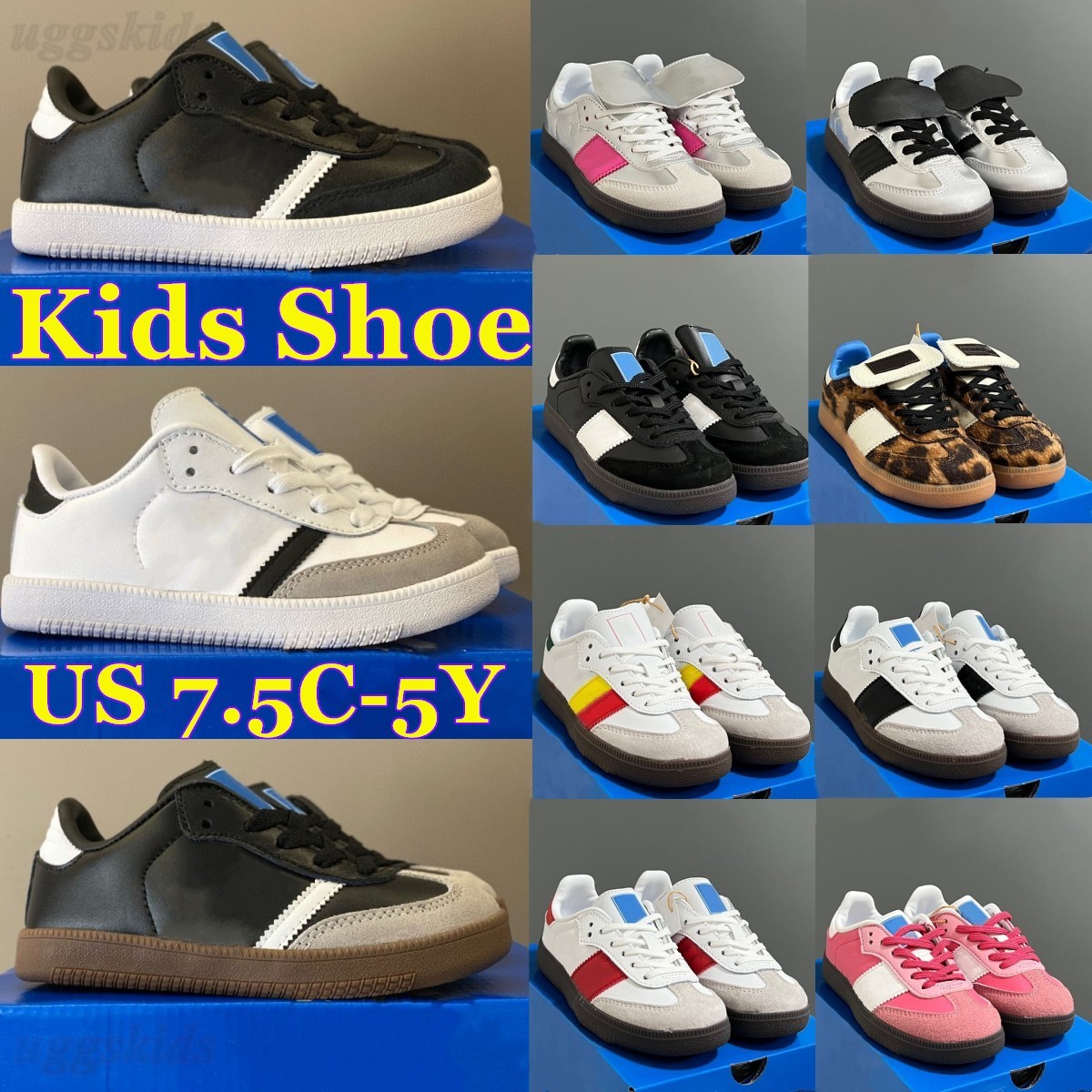 Kids shoes 4y 5y Toddler Sneakers Children pink Silver shoes designer BLACK white grey color Infant Boys Girls Baby Trainers-image-976229893