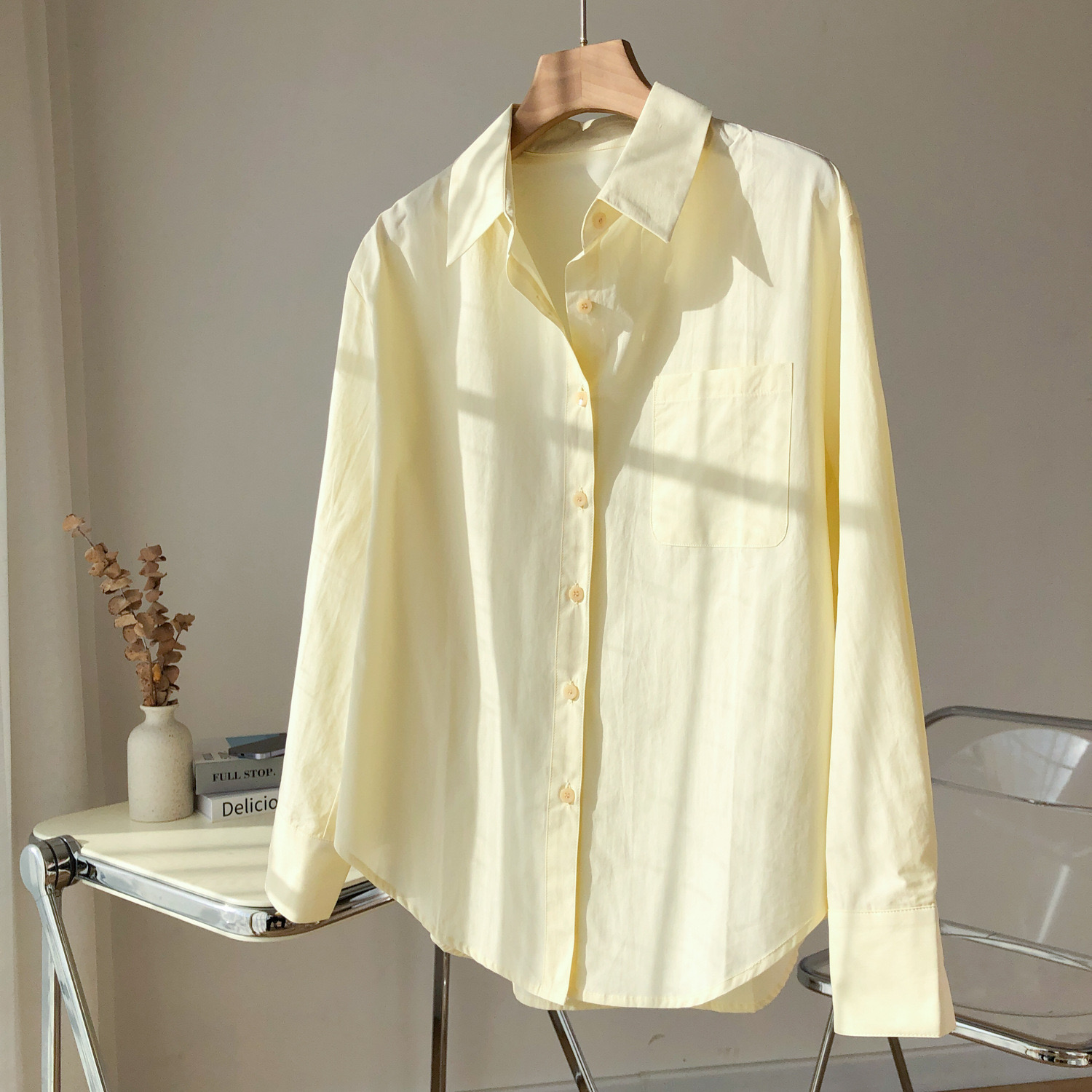 24ss silk spotted dog print long sleeve shirt for men Satin fashion tees