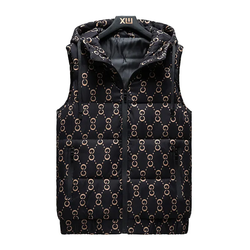 Mens Down Outerwear Men Thickened Down Vests Cotton Winter Horse Jacket Sveless Coat Trendy Couple Tank Tops Q260917