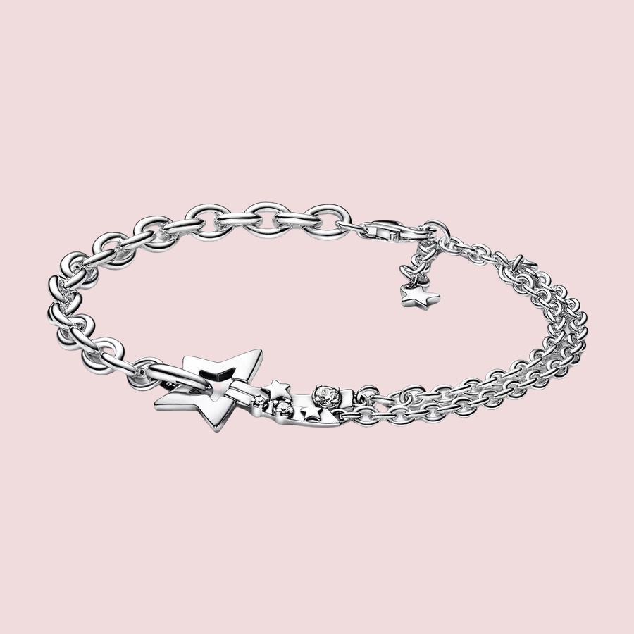 Star link Chain Charms Bracelet for Women 925 silver bracelet Diamond engagement party luxury gift Designer Jewelry with box