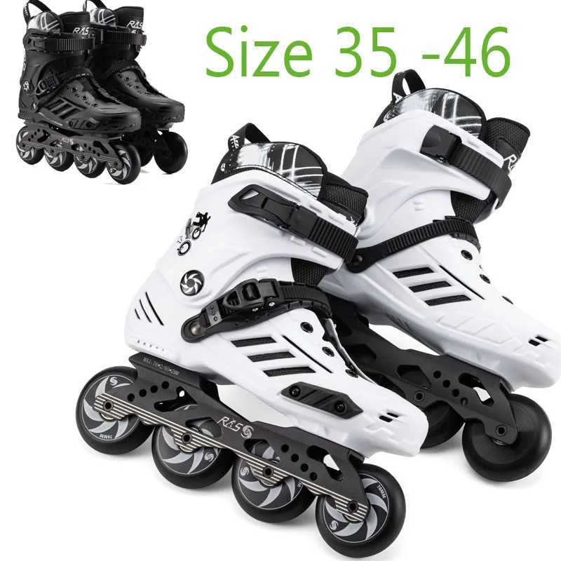 Inline Roller Skates Size 36 - 45 46 Adult Youth Professional leisure Roller Skates Inline Skates Figure Rock Skating Red White Black Roller Skat-image-1017653779