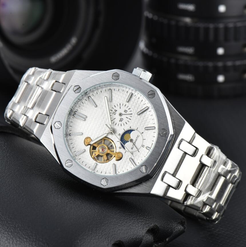 Brand WristWatches Men Watches Automatic machinery Movement WATCH classics Tourbillon moon Luxury wrist-watch designer business watche Montres - bra