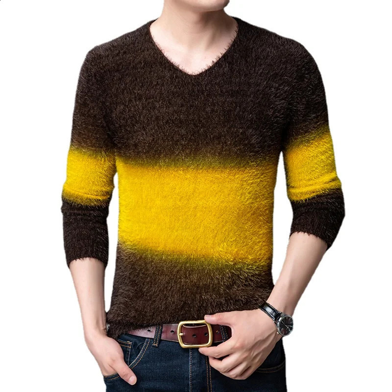 Autumn Mens Sweater Winter Jersey Hombre Pullover Hiver Pullover Mens High Collar Sweater S-3XL 240904