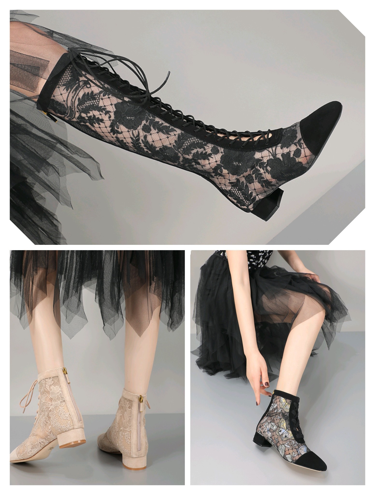 Les dernières bottes en maille Jacquard brodées à l'automne fabriquées à partir de tissus de maille longs bottes individuelles droites pour femme
