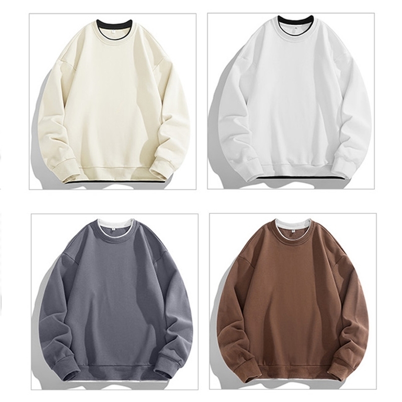 Sweat à sweat à sweat à sweat pour hommes à grande taille plus lâche et pull à manches longues à manches longues pour hommes surdimensionnés surd
