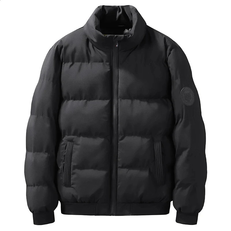 Mâle de coton épaissis masculin Hiver Version coréenne du collier de support Veste chaude décontractée 240907