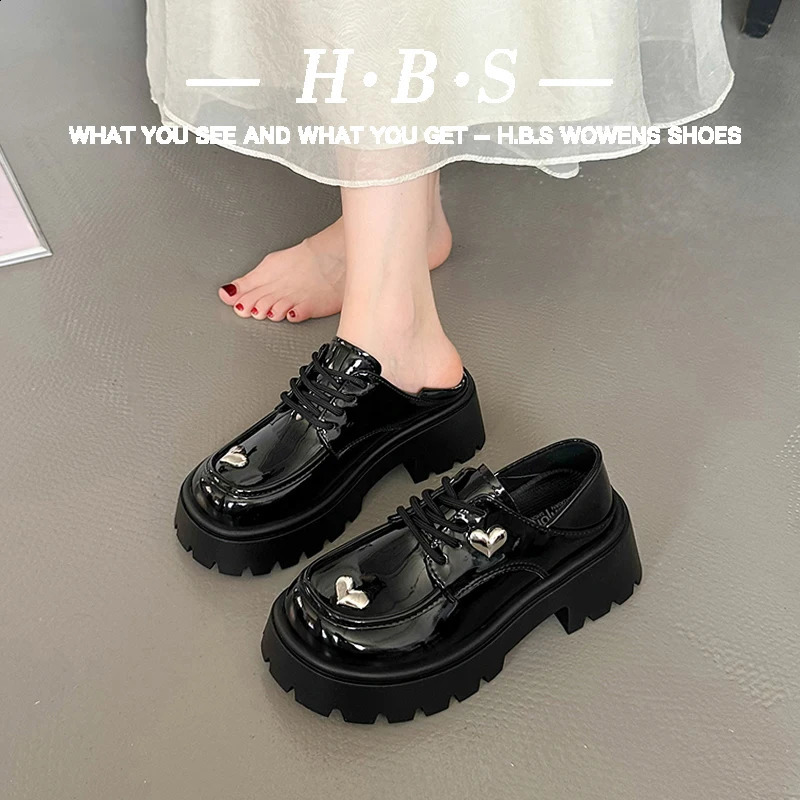 Retro womens shoes with British style Clogs platform Oxford Loafers with fur pre made crawling leather summer skating on Mary Janes 240904