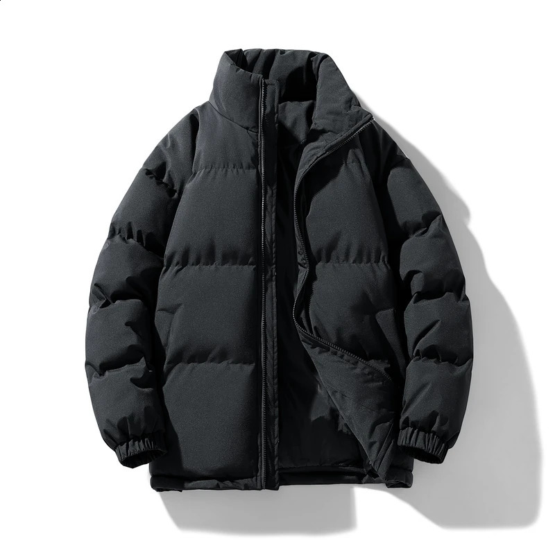 Quality light board down cotton jacket for men winter with thickened Japanese trendy standing collar mens 240907