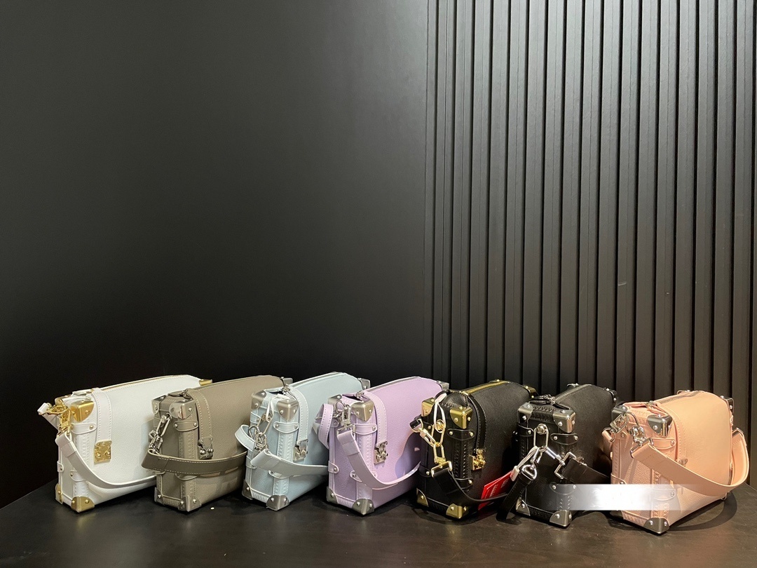 2024 Women New Side Tote Soft box bags leather design lock shoulder bags clutch handbags fashion crossbody packages women