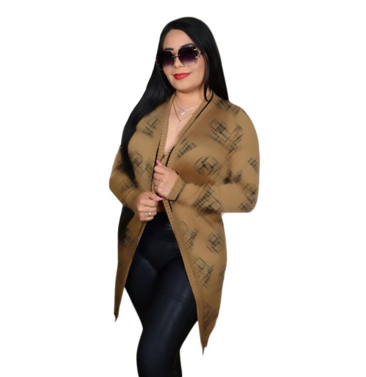 Chandails pour femmes cardigan designer pull décontracté tricot impression col en v automne et hiver mode dames col vêtements de luxe femme mante