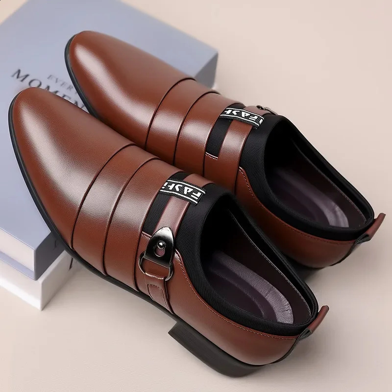Classic Business Formal Slip On Dress Mens Oxfords Footwear High Quality Leather Shoes For Men Loafer 271d