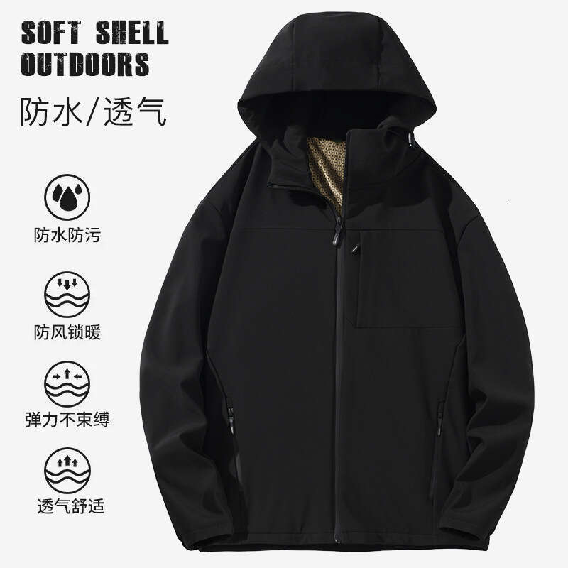 Best-seller Vêtements à coque souple en polaire graphène Imprimé brodé Vêtements de randonnée en plein air résistants aux rayures, à l'usure et a