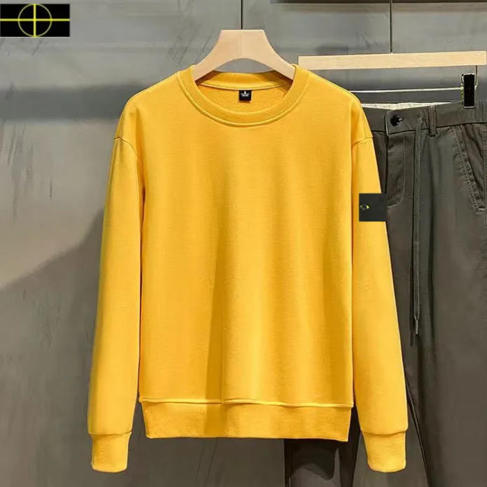Stoneity Islanlys Sweater Men's Women Logo Top Sweatshirt Brand Topstoney Pullover Fall New Black Pull Stone Hoodie Women's Long Sleeve Sw