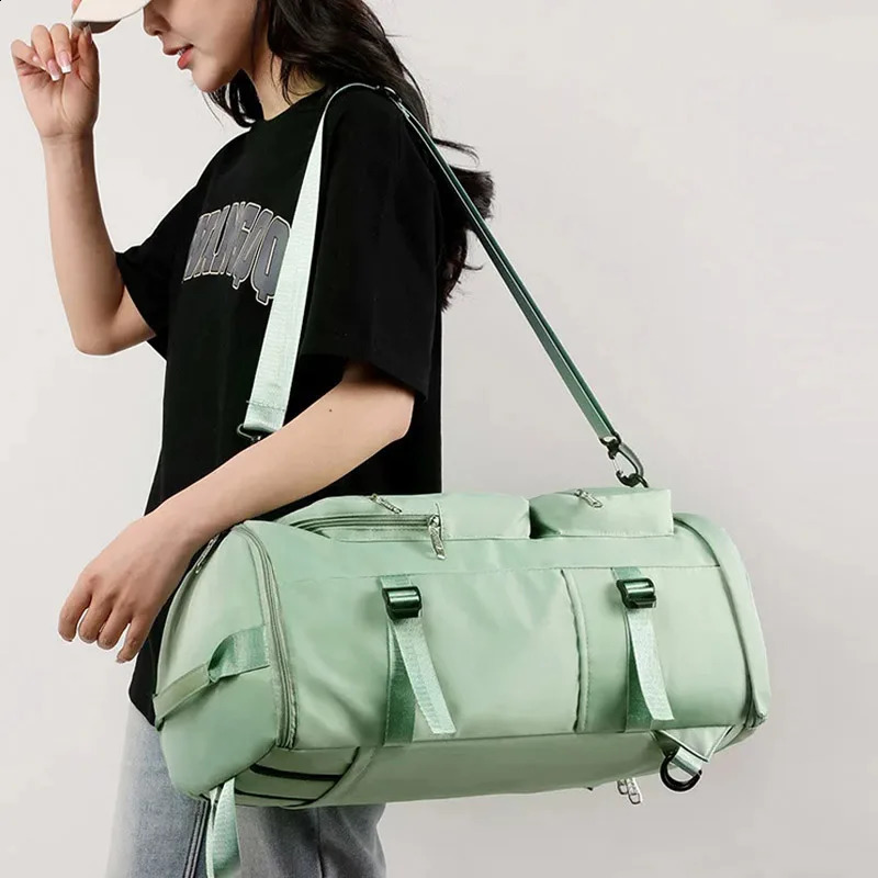 Womens gym backpack waterproof yoga bag large fitness training shoulder bag large sports handbag travel luggage packaging luggage 240906