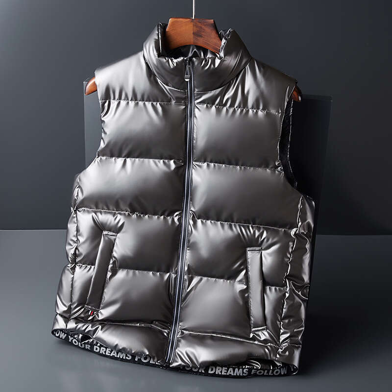Bestseller Autumn And Winter Plus Size Men's Windproof, Cold Proof, Warm, Sleeveless Cotton Padded Vest 8 Ddmylion