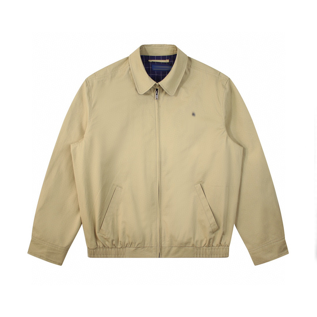 mens jacket classic polo jackets little embroidery old money style stand collar workwear cleanfit jacket