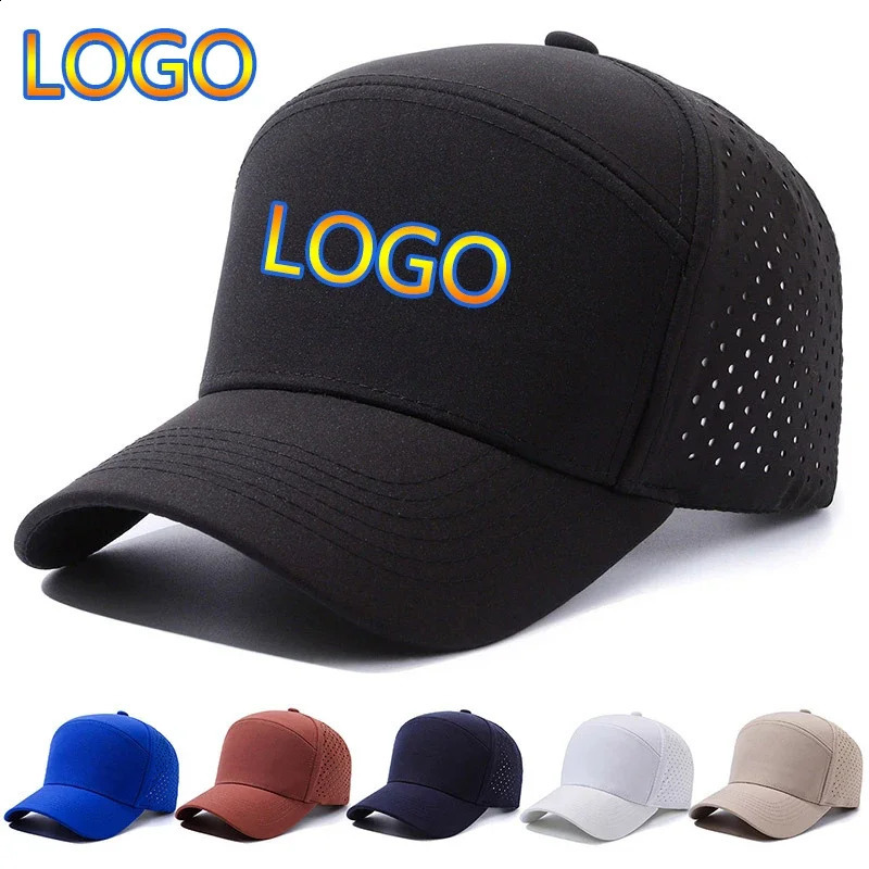 ly customized unisex mesh baseball cap outdoor casual mens adjustable truck cap fashionable womens solid color snap on dad hat 240909