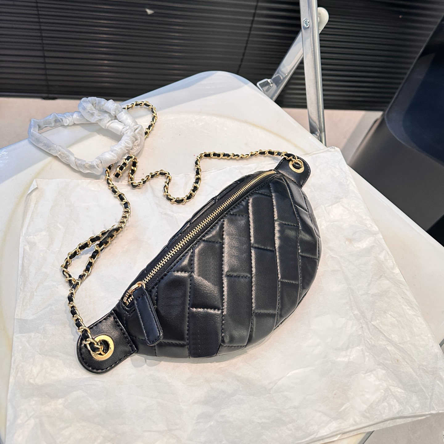 Sac de concepteur de qualité miroir sacs de ceinture de ceinture de veau en cuir en cuir matelassé en cuir en cuir sac à main de luxe