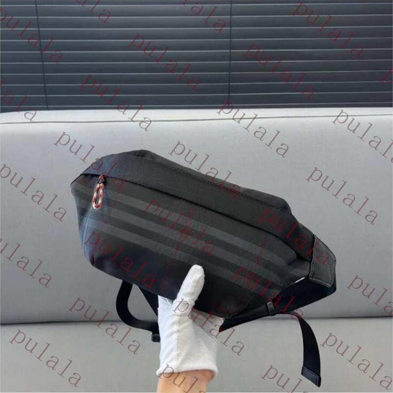 Sacs de taille de concepteur Sac à bandoulière Hommes Bandoulière Bumbag Mode Nylon Sacs à main à carreaux Sac à main Fanny Pack Tempérament Fann