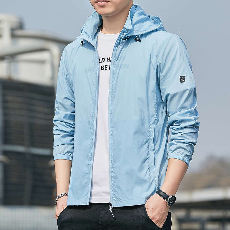 Best-seller Vêtements de peau légers pour hommes d'été avec protection UV Upf50 + veste de protection solaire à capuche respirante à séchage rapi