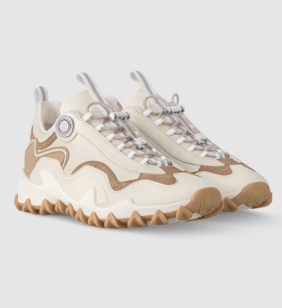 Elegant Brand Women Rush Trainers Shoes Suede Calf Leather Casual Sports Super Quality Wavepatterned Outsole Lady Famous Footwear EU3540
