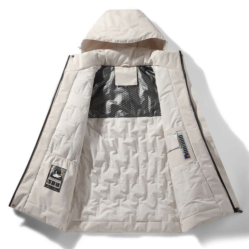 Bestseller Graphene Jacket For Couples, Outdoor Windproof And Waterproof, Detachable Hooded Color Blocked Cotton Jacket, Unisex 8 Ddmylion