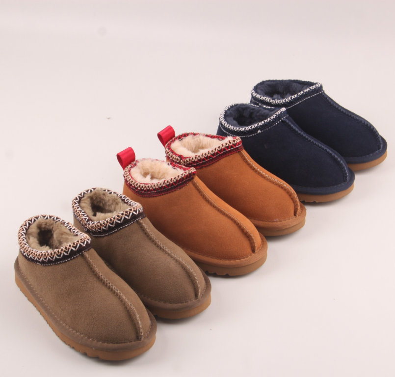 Bottes de la cheville anti-intempéries Tasman Miniature pour les nourrissons Isolation gonflée en daim durable pour les petits