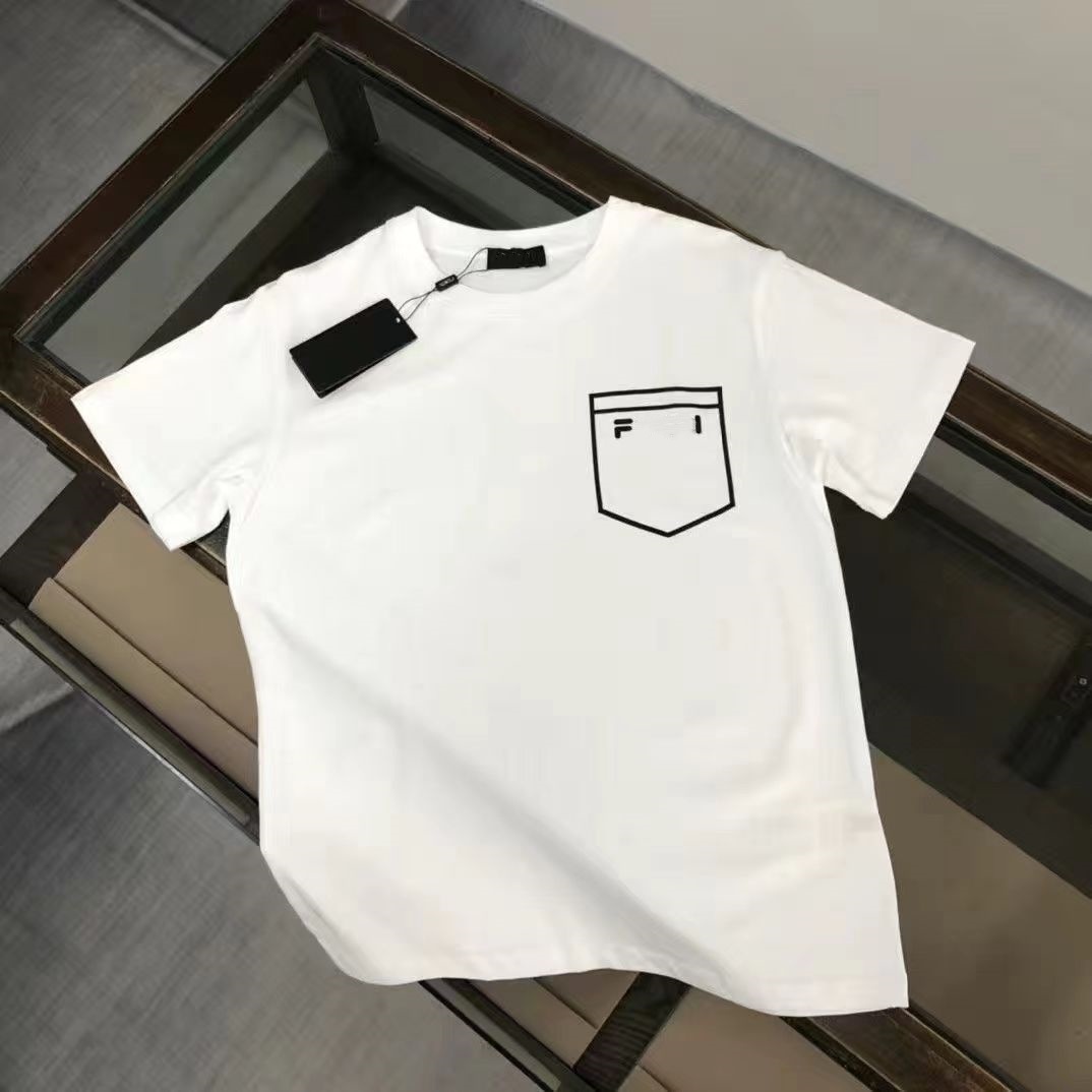 Kids Designer Clothes Kid T-shirt bébé Tshirt 100% coton Summer Girl Boy Cabille à manches courtes Marque Marque Parent Child Clothing