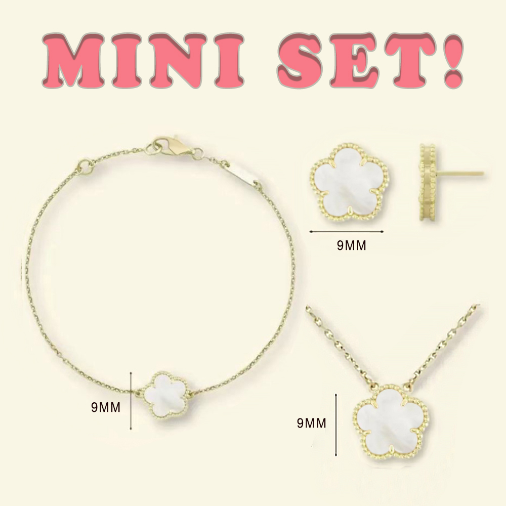mini clover necklace ring necklaces designer clover set 9mm designer jewelry women designer chain earrings bracelet designer ring bracelet rings-image-1018467629