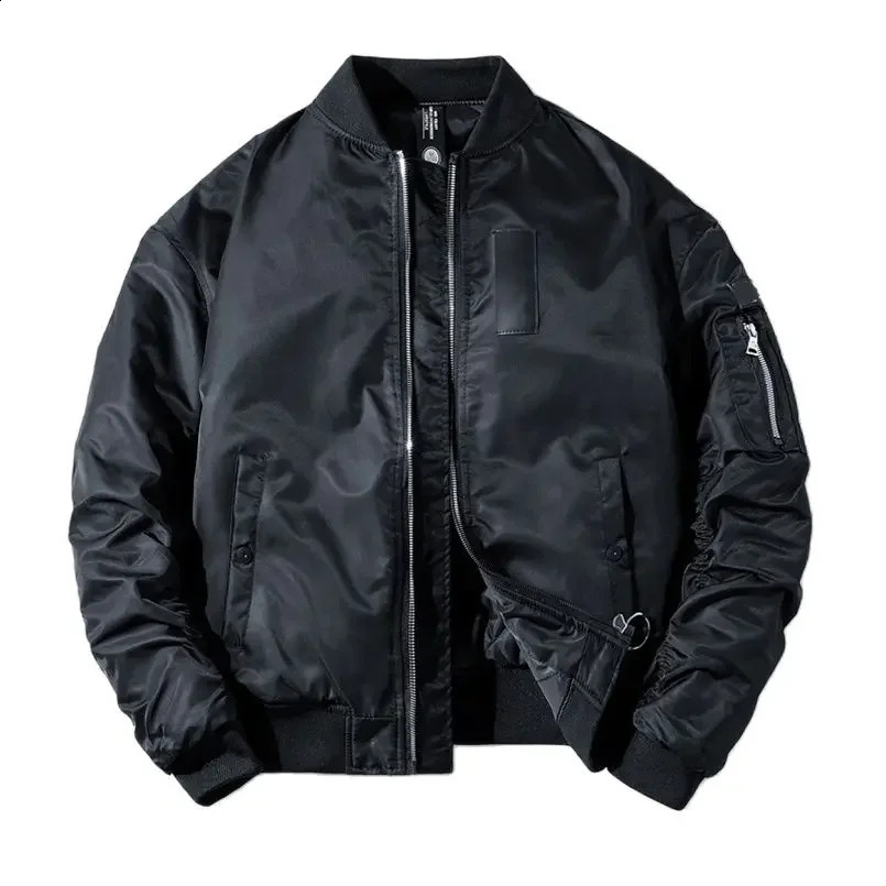 Spring MA1 bomber jacket mens ultra-thin plus size flying pilot baseball jacket mens green couple streetwear autumn 240907