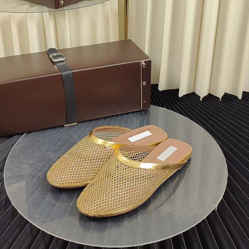 Maintenant pantoufles de ballet français de luxe pour femmes, sandales plates de styliste, chaussures de marque d'été, plage classique